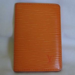 Louis Vuitton Epi Yellow Card Holder Wallet